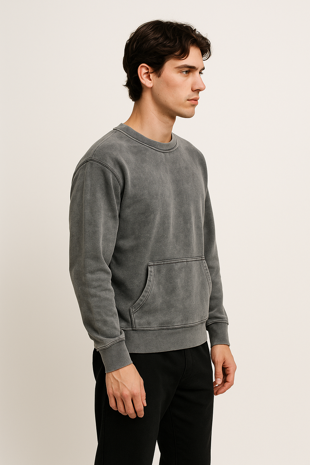Washed Crewneck Sweatshirt