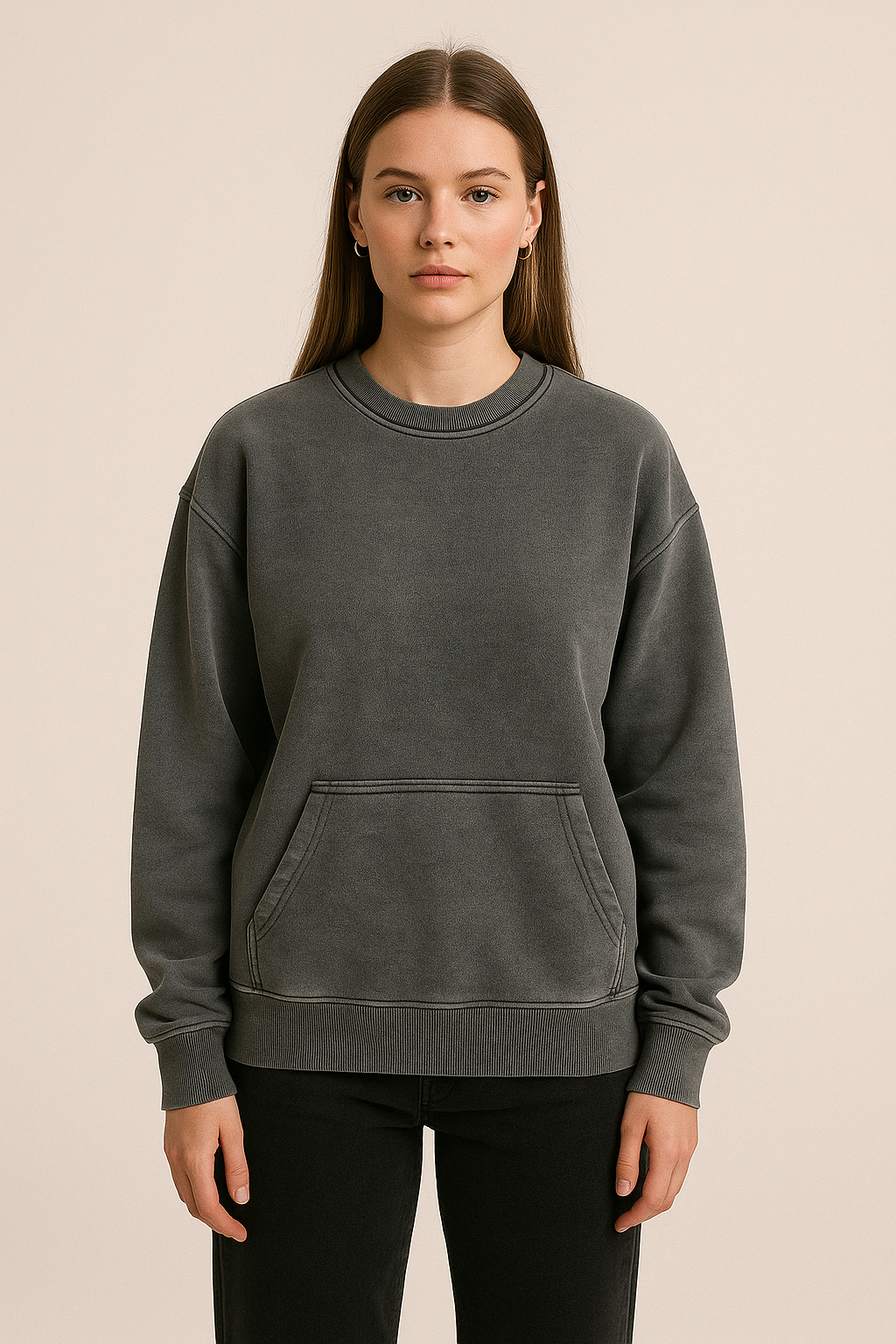 Washed Crewneck Sweatshirt