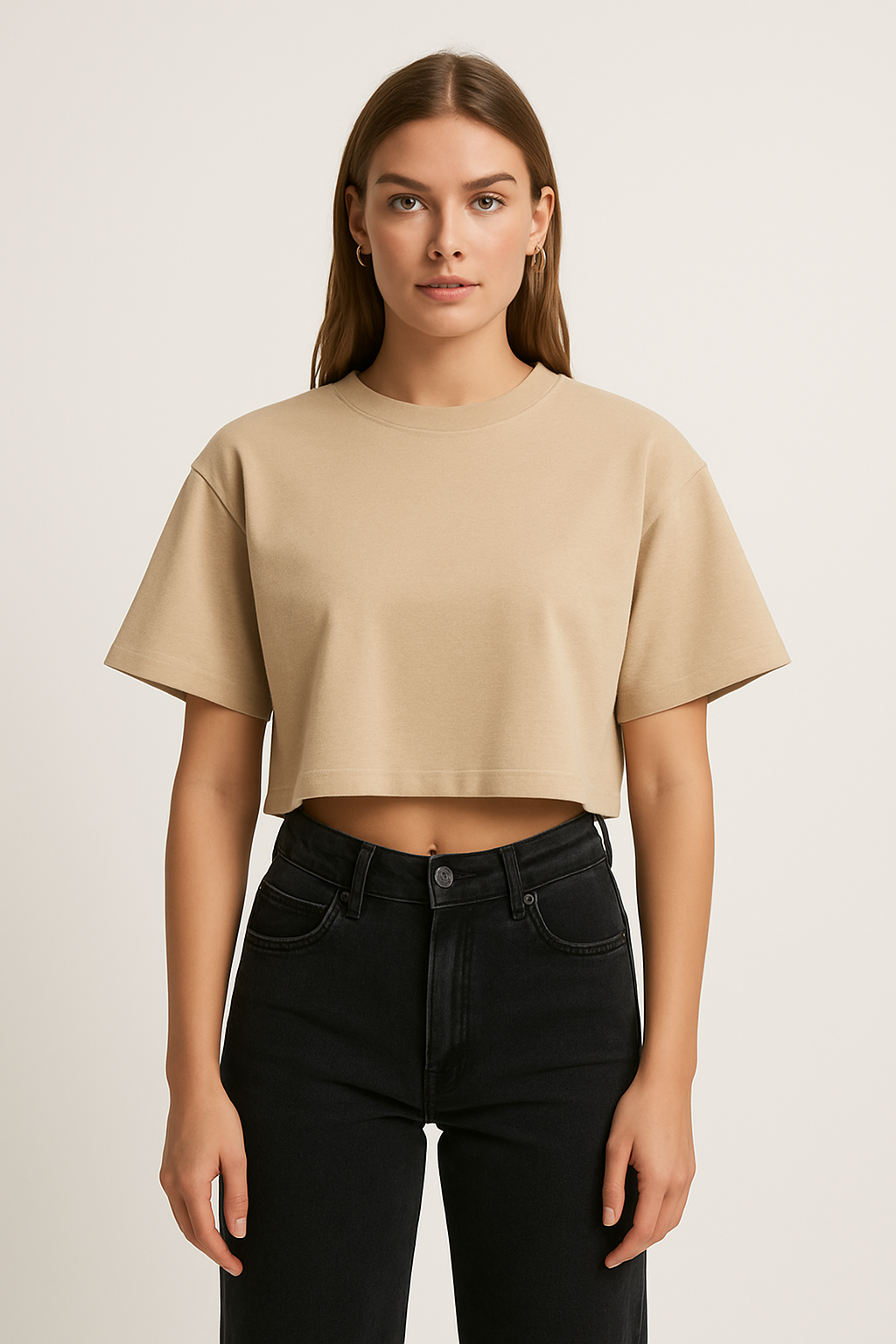 Boxy Fit Crop Tee