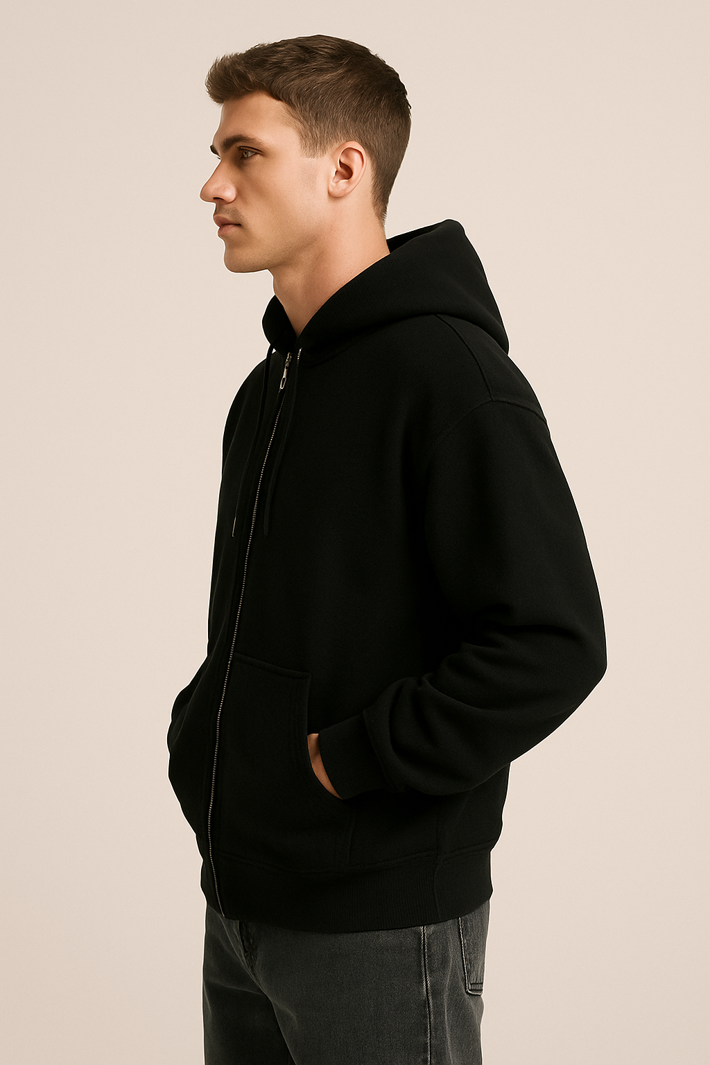 Zip-Up Street Hoodie