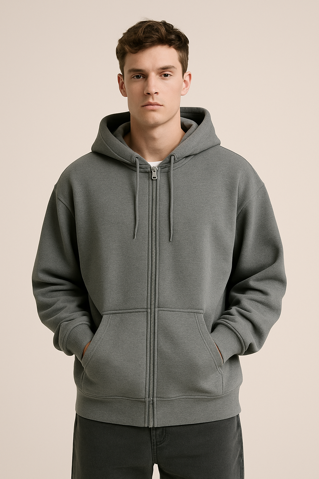 Zip-Up Street Hoodie